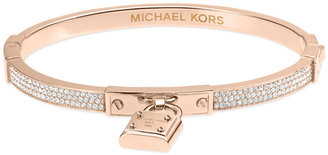 Michael Kors Bracelet, Rose Gold-Tone Padlock Charm Bracelet