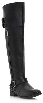 Roberto Vianni Ladies TRISTA - BLACK Buckle Detail Over-Knee Boot