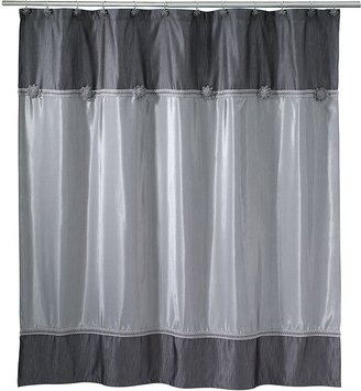 Avanti Braided Medallion Fabric Shower Curtain