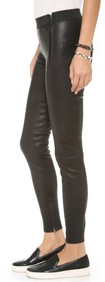 Just Female Amy Stretch Leather Pants
