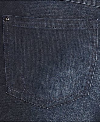 INC International Concepts Plus Size Slim Tech Fit Skinny Jeans, Dark Blue Wash
