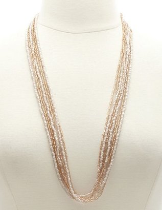Charlotte Russe Long Two-Tone Beaded Necklace