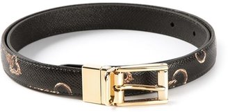 Dolce & Gabbana key print belt
