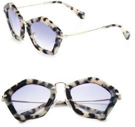 Miu Miu Noir Polygonal-Shaped Sunglasses