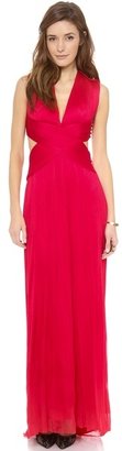 Catherine Deane Sylver Cross Back Gown