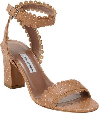 Tabitha Simmons Leticia Perforated Crisscross-Strap Sandals