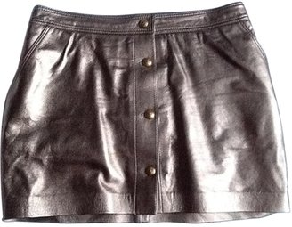 Paul & Joe Gold Leather Skirt