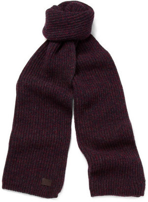Gucci Ribbed-Knit Wool and Cashmere Scarf