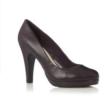 The Collection Purple leather high court shoes