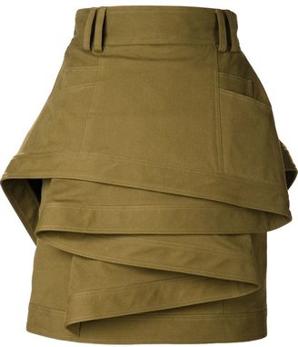 Balmain layered skirt