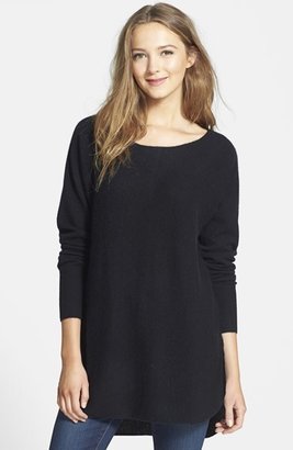Halogen Cashmere Shirttail Sweater (Regular & Petite)