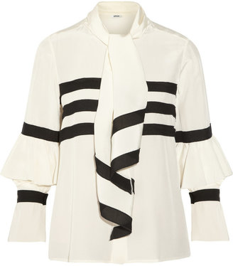 Issa Dorris striped silk blouse