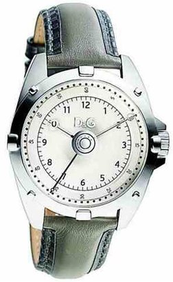 D&G 1024 D&G Dolce & Gabbana Dolce & Gabbana Men's Chalet DW0610 Grey Calf Skin Quartz Watch with Silver Dial