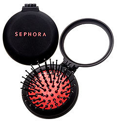Sephora COLLECTION Pop-Up Travel Brush - Signature Black & Red