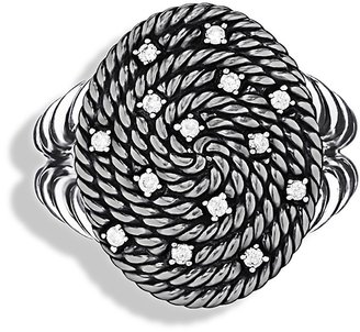 David Yurman Cable Coil Ring with Diamonds