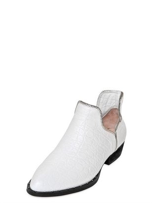 Senso 20mm Leather Croc Print Boots