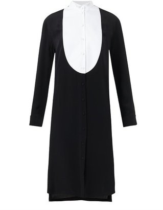 Givenchy Bib-front silk-crepe dress