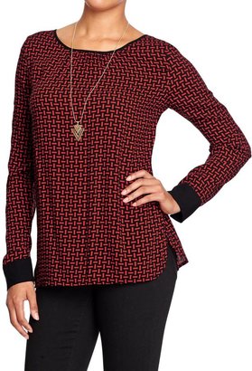 Old Navy Women's Patterned Crepe Blouses