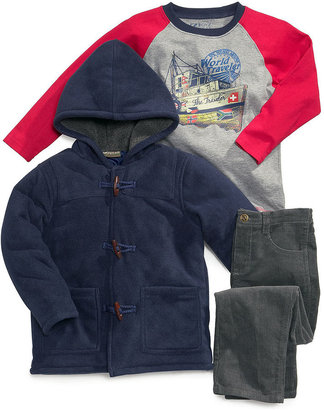 Nannette Baby Boys' 3-Piece Jacket, Raglan & Pants Set