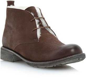 Bertie Ganga-shearling lined desert ankle boots