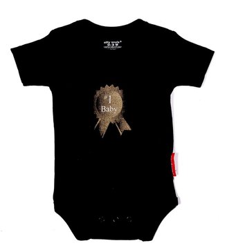 Silly Souls TT-55-0 no.1 Baby- 0-3 Month Bodysuit- Black