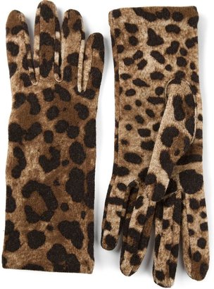 Dolce & Gabbana leopard print gloves
