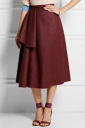 Roksanda Ilincic Avison draped wool-blend felt skirt