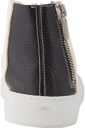 Rocco P. Two-Tone High-Top Sneakers