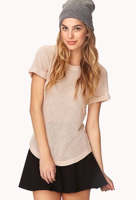 Forever 21 Cuffed-Sleeve Sweater