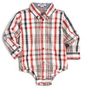 Hartstrings Infant's Check Button-Front Bodysuit