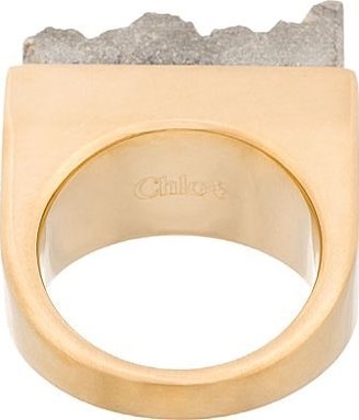 Chloé Gold Faceted Stone Bettina Ring