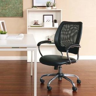 Office Star Mesh Conference Chair Products Upholstery Color: Black