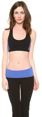 So Low SOLOW Colorblock Bra with Mesh Back