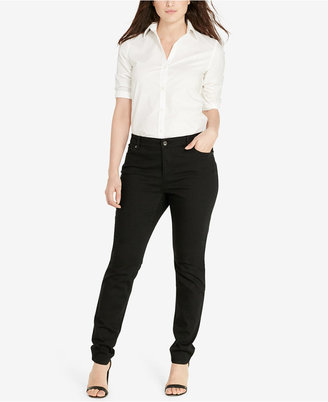 Lauren Ralph Lauren Plus Size Super-Stretch Skinny Jeans