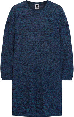 M Missoni Metallic crochet-knit mini sweater dress