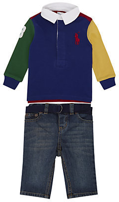 Ralph Lauren Rugby Shirt and Jeans