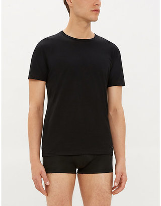 Polo Ralph Lauren Men's Black Two Pack Cotton Round-Neck TShirts, Size: L