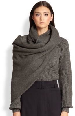 Christophe Lemaire Asymmetrical Wool Scarf