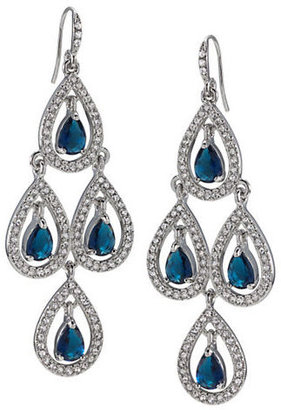Carolee Simply Blue Pave Crystal Chandelier-BLUE-One Size