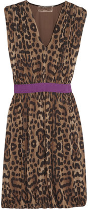 Giambattista Valli Leopard-print jersey dress
