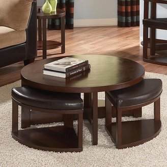 Tribecca Home Baxter Cocktail Table and Slide Out Ottoman Set by TRIBECCA HOME