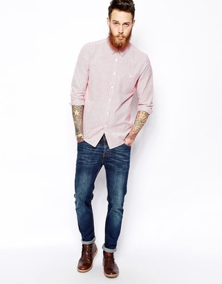 ASOS Oxford Shirt In Long Sleeve With Stripe