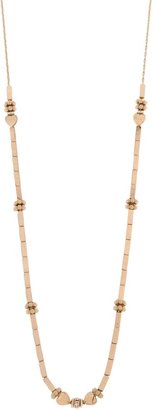 Martine Wester Heart & bead long necklace