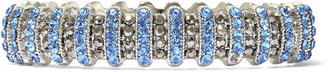 JCPenney MONET JEWELRY Monet Blue Glass & Marcasite Stretch Bracelet