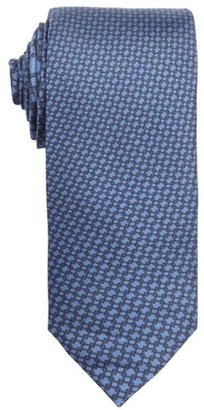 Prada blue check silk tie