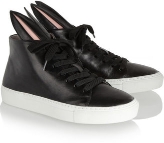 Minna Finds + Parikka Bunny leather high-top sneakers