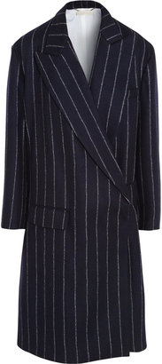 Stella McCartney Jenna striped wool-blend coat