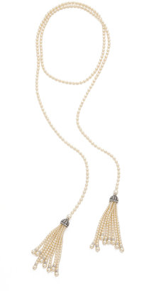 Ben-Amun Imitation Pearl Tassel Necklace