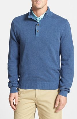 Brooks Brothers Mock Neck Four Button Sweater
