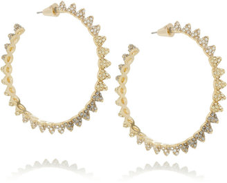 Eddie Borgo Cone gold-tone crystal earrings